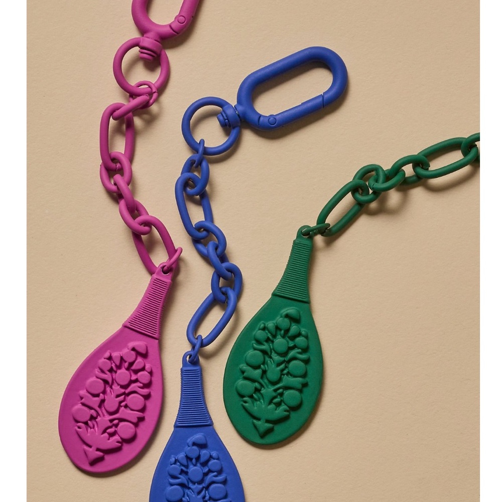 Free People Court Keyring Whipped Cream